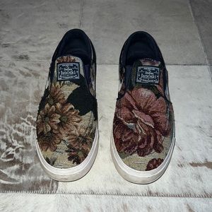 COPY - Nike Stefan Janoski Floral Slip-On Shoes - Black and Brown